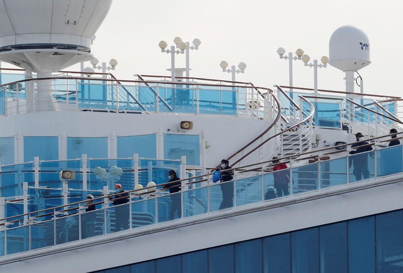 Nhật Bản ghi nhận thêm 39 người trên tàu du lịch Diamond Princess nhiễm nCoV