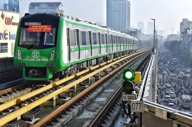 Trong tuần đầu tiên của tháng 12/2020, Dự án đường sắt đô thị Cát Linh - Hà Đông sẽ vận hành thử toàn hệ thống trong khoảng 20 ngày để đánh giá an toàn. (Ảnh: Giang Huy).