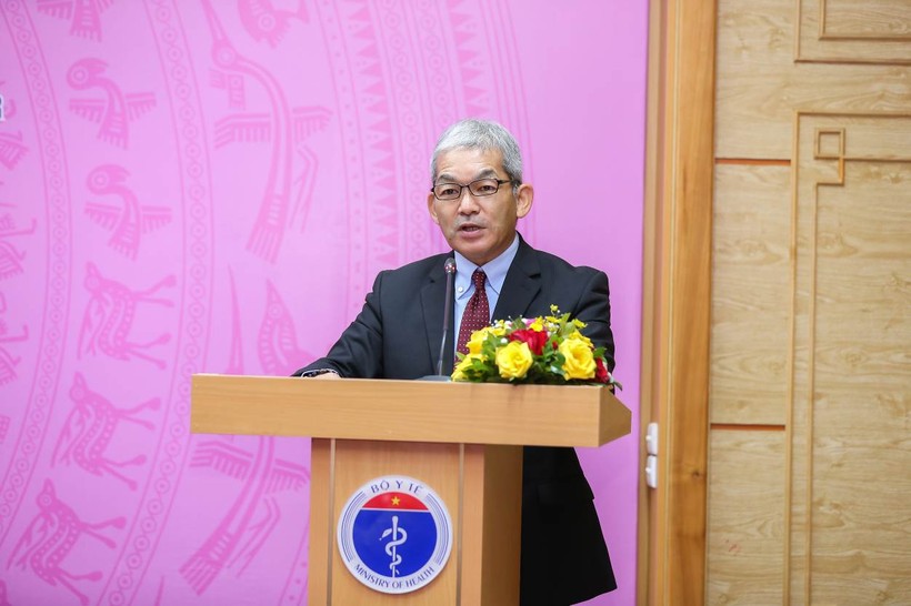 Ông Keiji Kaneko – Tổng Giám đốc Công ty Ajinomoto Việt Nam phát biểu tại Lễ công bố.