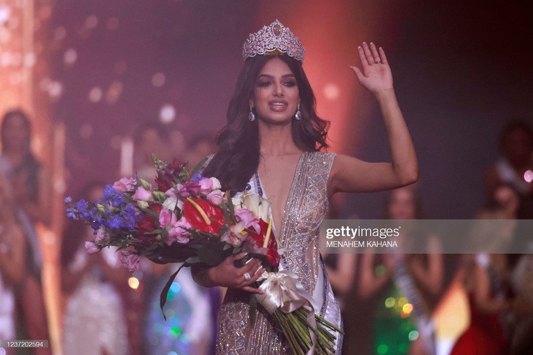 Tân Hoa hậu Hoàn vũ - Harnaaz Sandhu đến từ Ấn Độ. Ảnh: Getty.