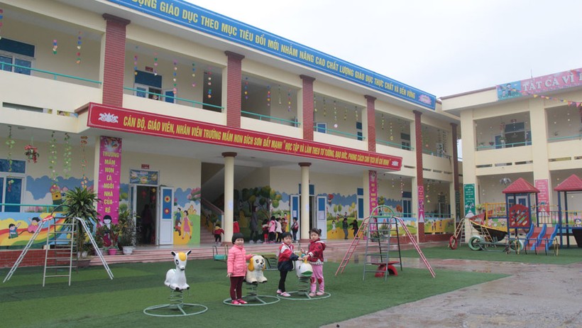 Nhiều trường học tại Bắc Giang được xây dựng khang trang, hiện đại
