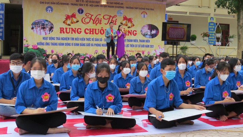Hoạt động tuyên tuyền phòng chống tác hại thuốc lá được lồng ghép vào các hoạt động ngoại khóa trong trường học tại Nghệ An.
