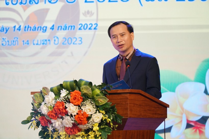 Lưu học sinh Lào tại Trường ĐH Vinh mừng đón Tết Bun-pi-may ảnh 3