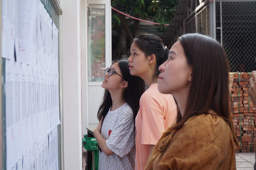 Nghệ An chính thức công bố điểm kỳ thi tuyển sinh vào lớp 10 THPT năm học 2023-2023. Ảnh: Hồ Lài.