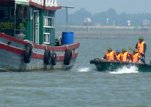7 tàu Trung Quốc neo tránh bão ở vùng biển Cát Bà