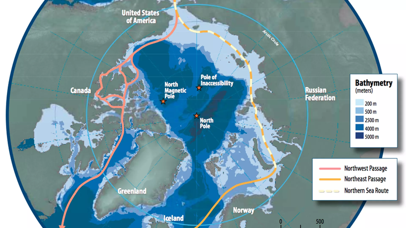 Nga chiếm diện tích lớn ở Bắc Cực nhưng đang bị phương Tây tẩy chay.