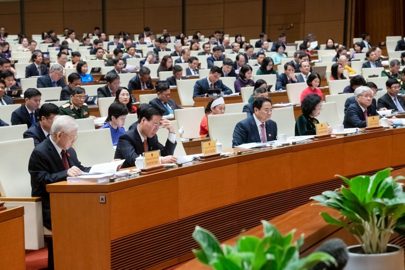 Quốc hội sẽ xem xét, quyết định công tác nhân sự ngay đầu kỳ họp thứ 5. Ảnh: Quochoi.vn