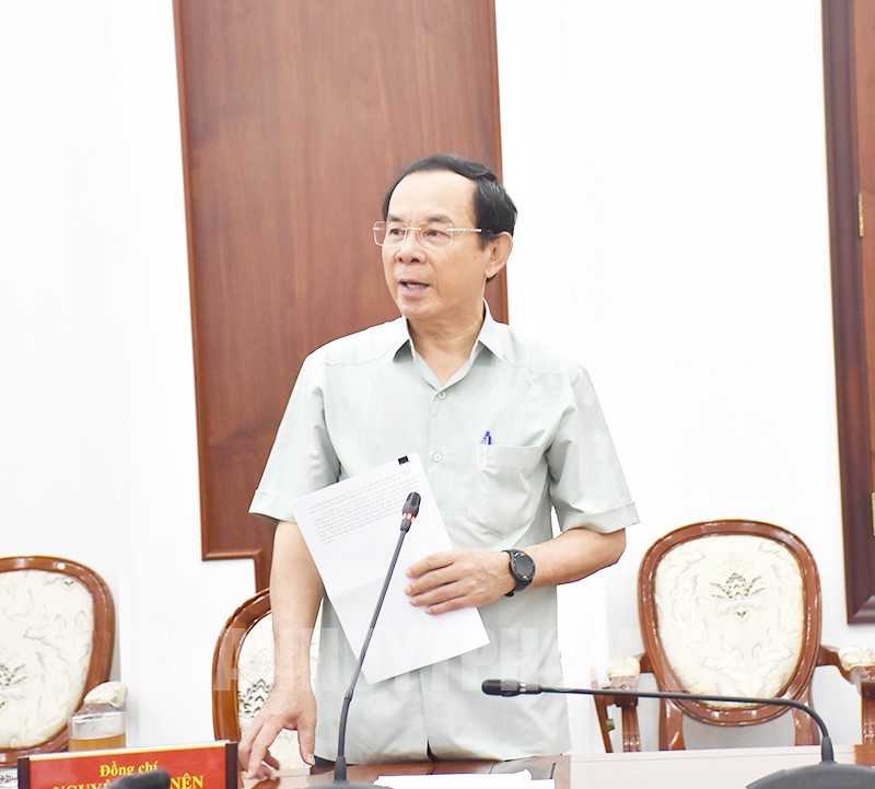Ông Nguyễn Văn Nên chủ trì cuộc họp định kỳ của Thường trực Ban Chỉ đạo phòng, chống tham nhũng, tiêu cực TPHCM. (Ảnh: Trang tin Thành ủy TPHCM)