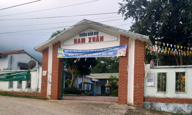 Trường Mầm non Nam Xuân (Quan Hóa, Thanh Hóa). Ảnh: HĐ.