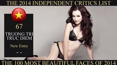 Vẻ đẹp top 100 gương mặt đẹp nhất thế giới Trúc Diễm