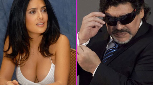 Maradona từng có tình một đêm đầy vui vẻ với Salma Hayek.