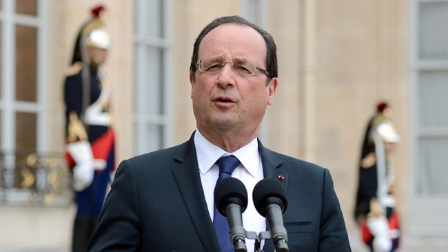 Tổng thống Pháp Francois Hollande. Ảnh: AFP