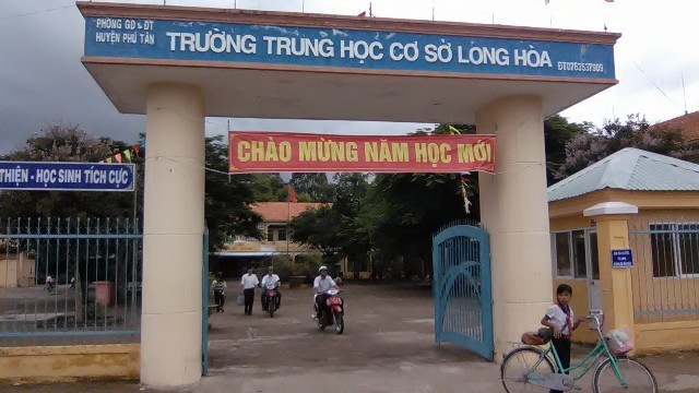 Trường THCS Long Hòa - nơi xảy ra vụ việc