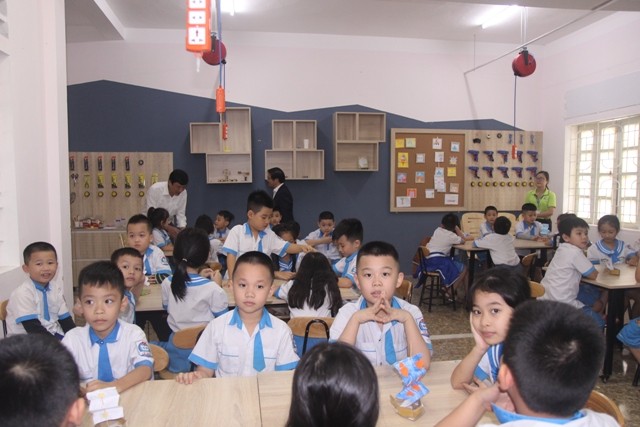 Lớp học STEM tại Trường Tiểu học Lê Mao, TP Vinh, Nghệ An