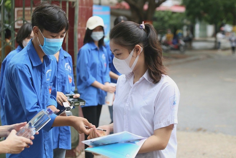 Công tác phòng dịch được Bắc Giang tăng cường tại Kỳ thi tốt nghiệp THPT năm 2021.