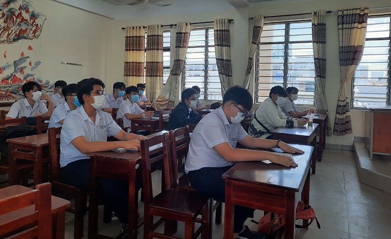 Học sinh Đà Nẵng tham dự kỳ thi tuyển sinh vào lớp 10 THPT năm 2021.