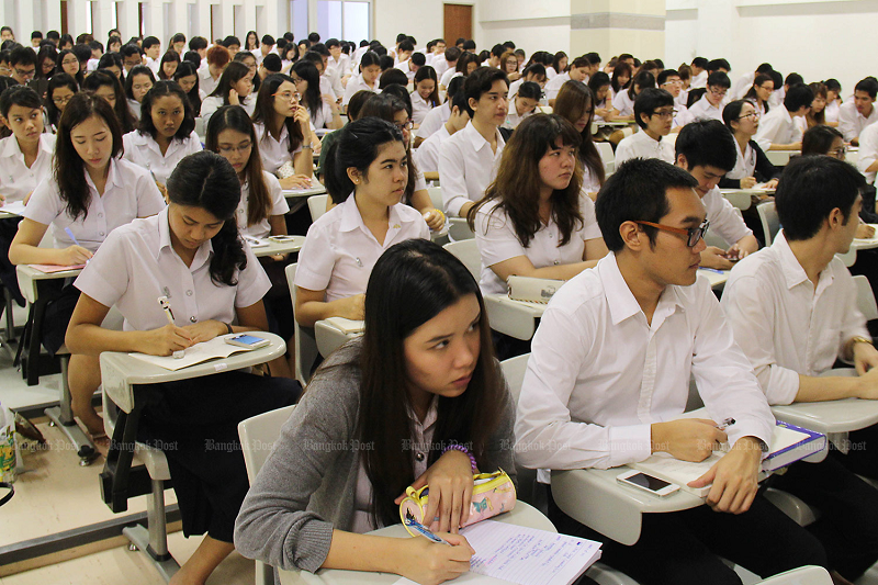 Sinh viên Thái Lan. Ảnh: Bangkok Post 