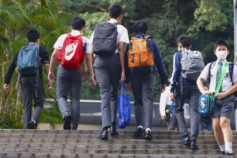 Các trường trung học ở Hồng Kông bị ảnh hưởng bởi tỷ lệ tuyển sinh giảm. Ảnh: Dickson Lee