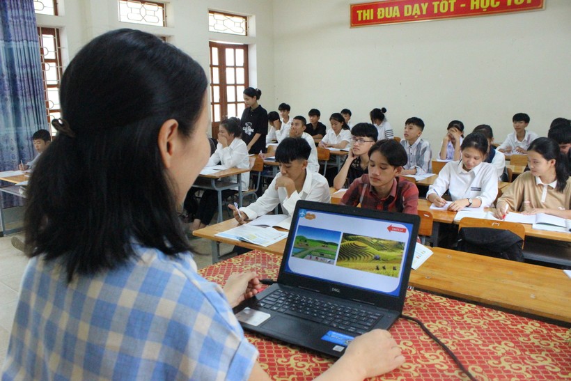 Năm 2023, tỷ lệ học viên đậu tốt nghiệp tại Trung tâm GDTX - GDNN huyện Thạch Hà đạt gần 99%. ảnh 1