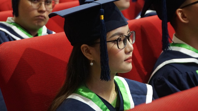 Sinh viên Khoa Y, Đại học Quốc gia TPHCM trong lễ tốt nghiệp năm 2023. Ảnh: Mạnh Tùng