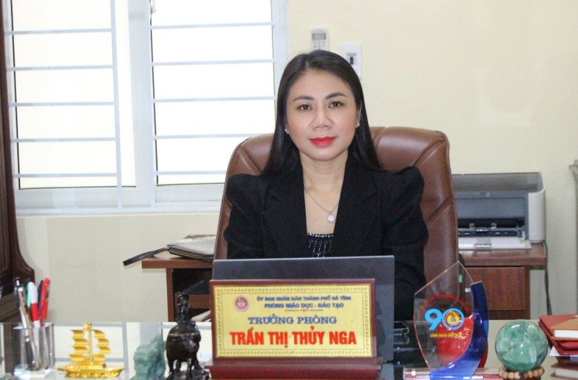 Bà Trần Thị Thủy Nga – Trưởng phòng GD&ĐT TP Hà Tĩnh.