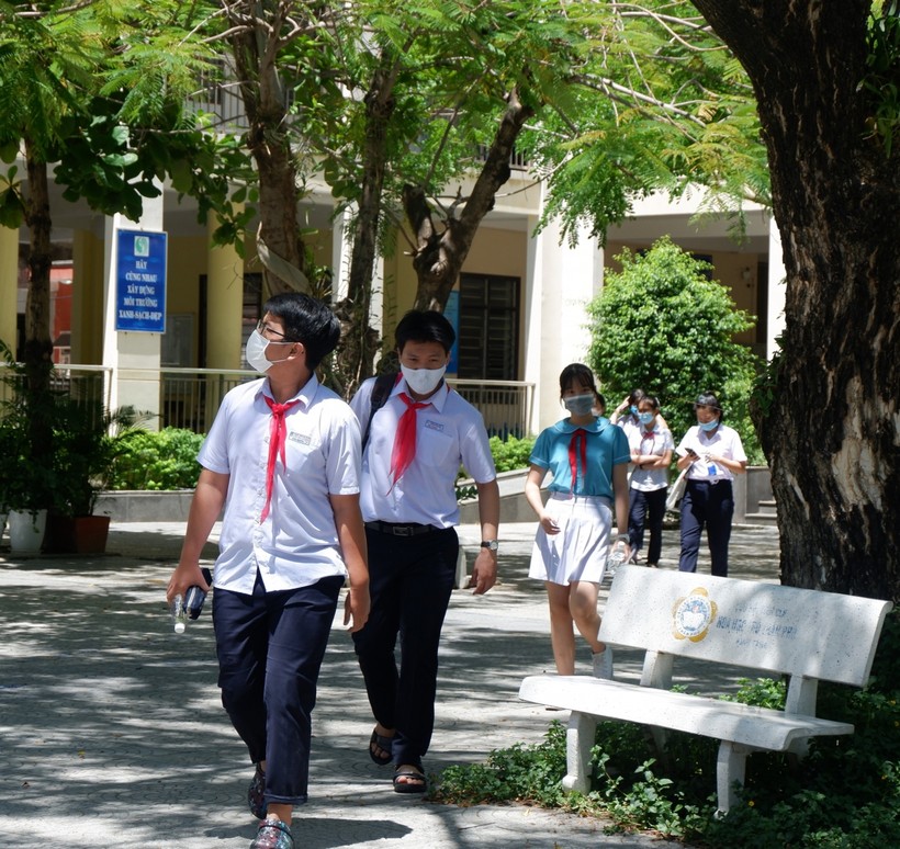 Học sinh lớp 9, trường THCS Nguyễn Tri Phương (Hòa Bắc, Hòa Vang, TP Đà Nẵng) 
