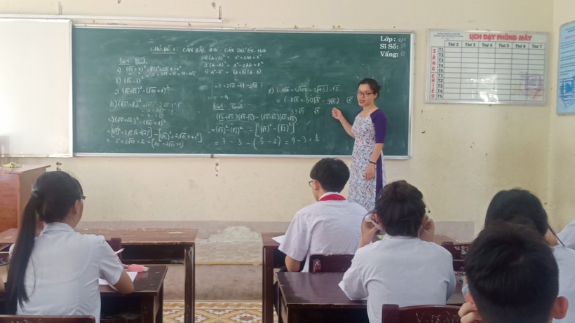 Trường THCS Nguyễn Chí Thanh (quận Sơn Trà, TP Đà Nẵng) kéo dài thời gian ôn tập tại trường cho học sinh lớp 9 đến gần sát ngày dự thi. 