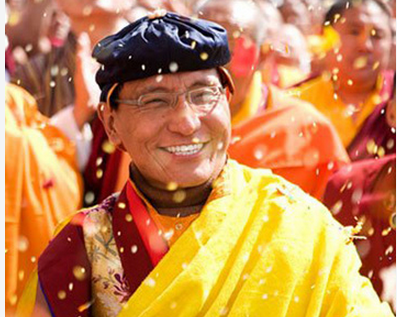 Đức Pháp Vương trong chuyến thăm Việt Nam năm 2010. Ảnh: Drukpa VN
