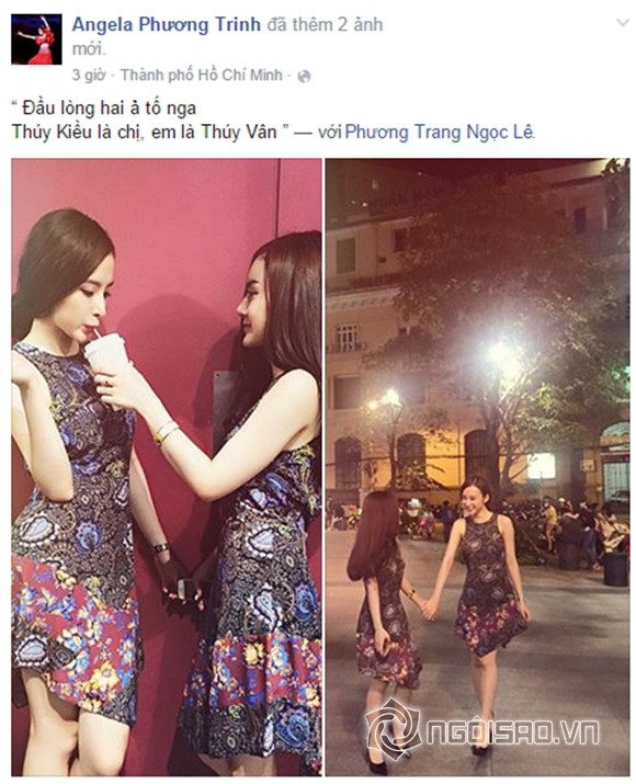 Angela Phương Trinh tự nhận mình và em gái là "chị em Thúy KIều"