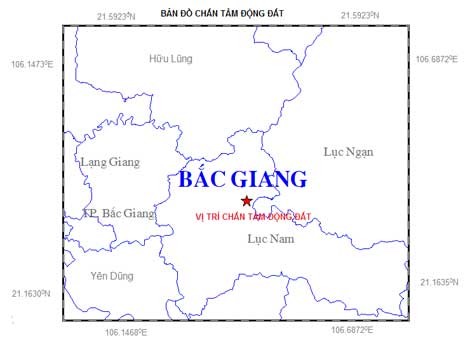 Bắc Giang "rung rinh" vì động đất