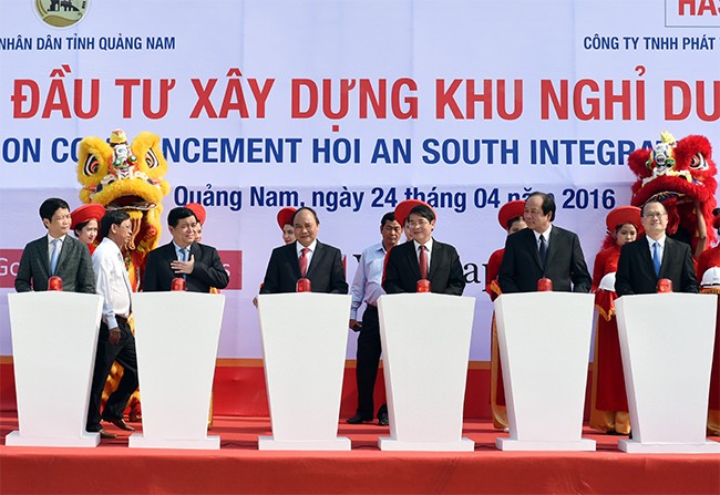 Thủ tướng Nguyễn Xuân Phúc dự lễ khởi công xây dựng khu nghỉ dưỡng Nam Hội An