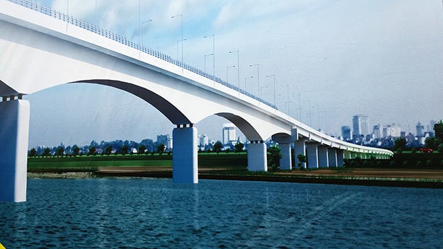 Xây dựng cầu Đò Cung qua sông Lam 