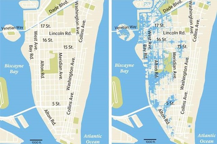Thành phố Miami cũng dùng bơm chống ngập cho thành phố