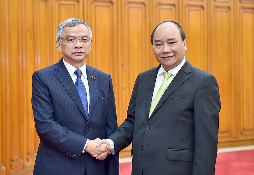 Thủ tướng tiếp Bộ trưởng Tài nguyên và Môi trường Lào