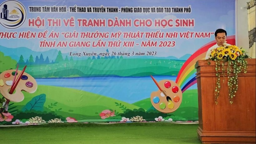 An Giang tổ chức Hội thi vẽ tranh dành cho học sinh Thực hiện đề án "Giải thưởng Mỹ thuật thiếu nhi Việt Nam" lần XIII - năm 2023.