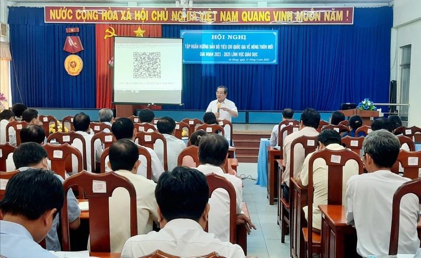 An Giang tổ chức Hội nghị tập huấn công tác xây dựng nông thôn mới lĩnh vực Giáo dục.