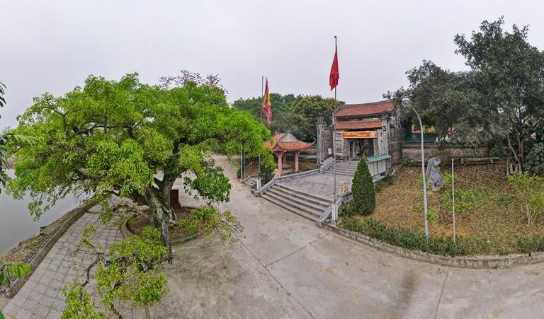 Đền thờ Trần Nguyên Hãn tại nơi ông sinh ra - xã Sơn Đông, huyện Lập Thạch, tỉnh Vĩnh Phúc. Ảnh: Khánh Linh.