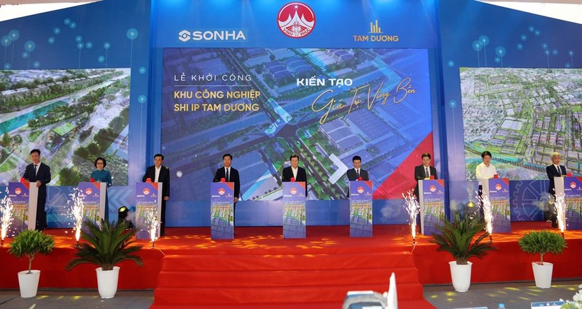 Khu công nghiệp SHI IP Tam Dương do Tập đoàn Sơn Hà làm chủ đầu tư chính thức được khởi công