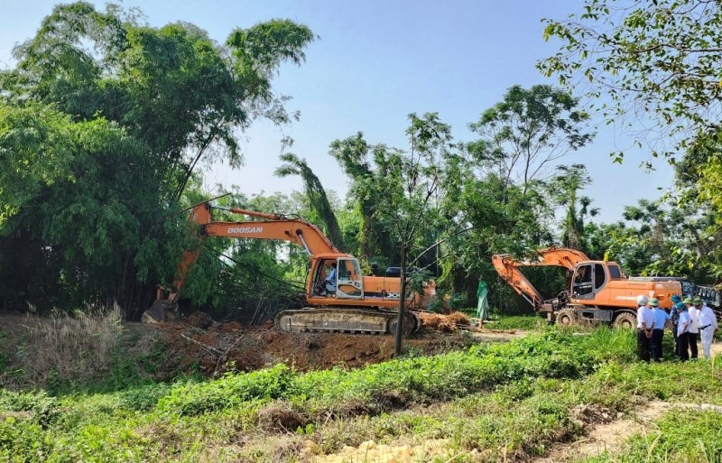 Cưỡng chế thu hồi đất đợt 5 tại dự án KĐT mới Nam Vĩnh Yên