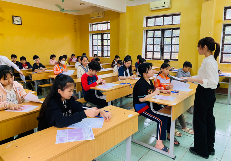 Nhiều HS tiểu học Vĩnh Phúc đạt chuẩn đầu ra tiếng Anh cấp THPT ảnh 1