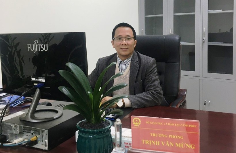 Ông Trịnh Văn Mừng, Trưởng phòng Khảo thí và QLCLGD - Sở GD&ĐT Vĩnh Phúc thông tin tới Báo GD&TĐ.
