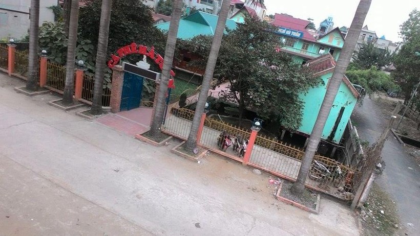 Nhà nghỉ Hà Tuấn, nơi xảy ra vụ án mạng nghiêm trọng.