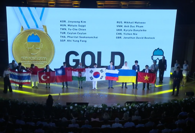 Lễ trao giải Olympic Hóa học quốc tế năm 2018