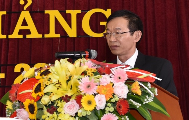 GS.TS Nguyễn Văn Minh phát biểu trong lễ khai giảng năm học mới