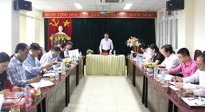Phó Chủ tịch UBND tỉnh Lê Ánh Dương phát biểu tại buổi làm việc. Ảnh: BGP/Dương Thủy/bacgiang.gov.vn