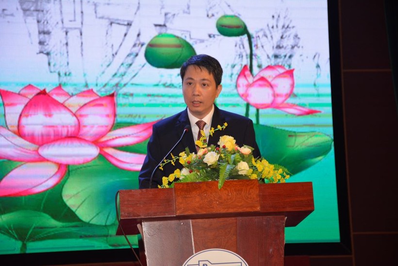 Ông Phạm Quang Hưng - Cục trưởng Cục Hợp tác quốc tế phát biểu khai mạc vòng sơ khảo.