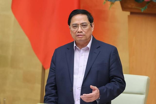 Thủ tướng Phạm Minh Chính chủ trì họp Chính phủ thường kỳ, sáng 4/6. Ảnh: Nhật Bắc.

