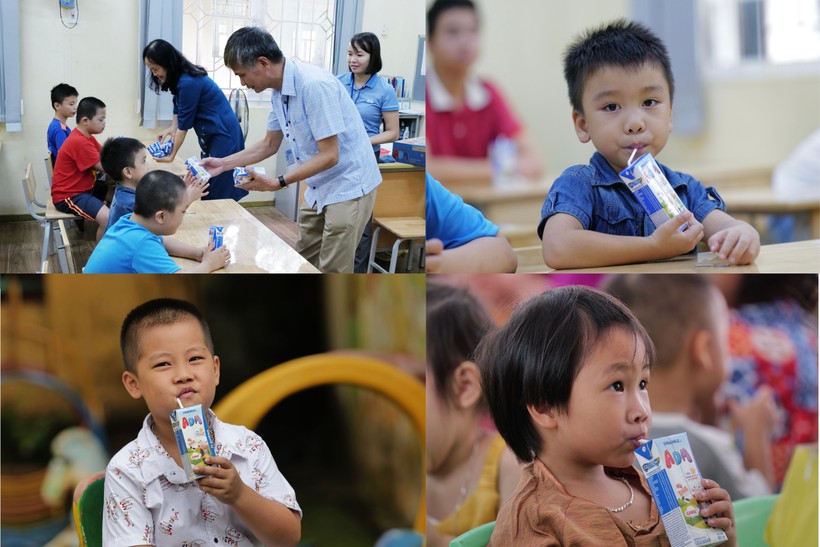 Quỹ Sữa Vươn Cao Việt Nam và Vinamilk trao sữa đến trẻ em nhân dịp năm học mới ảnh 4