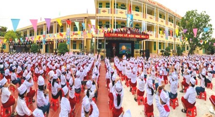 Tiết học giáo dục kỹ năng sống cho học sinh trường Tiểu học Quang Trung.