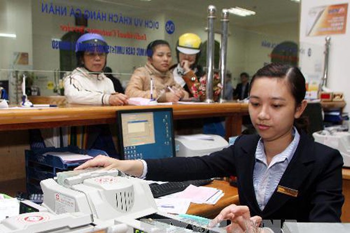 Một khách hàng khiếu nại về việc bị mất 32 tỷ đồng tiền gửi tiết kiệm tại BIDV. Ảnh: Trần Việt-TTXVN